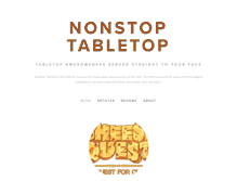 Tablet Screenshot of nonstoptabletop.com